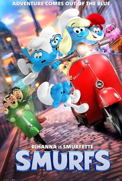 Smurfs movie poster