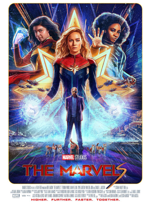 The Marvels movie poster